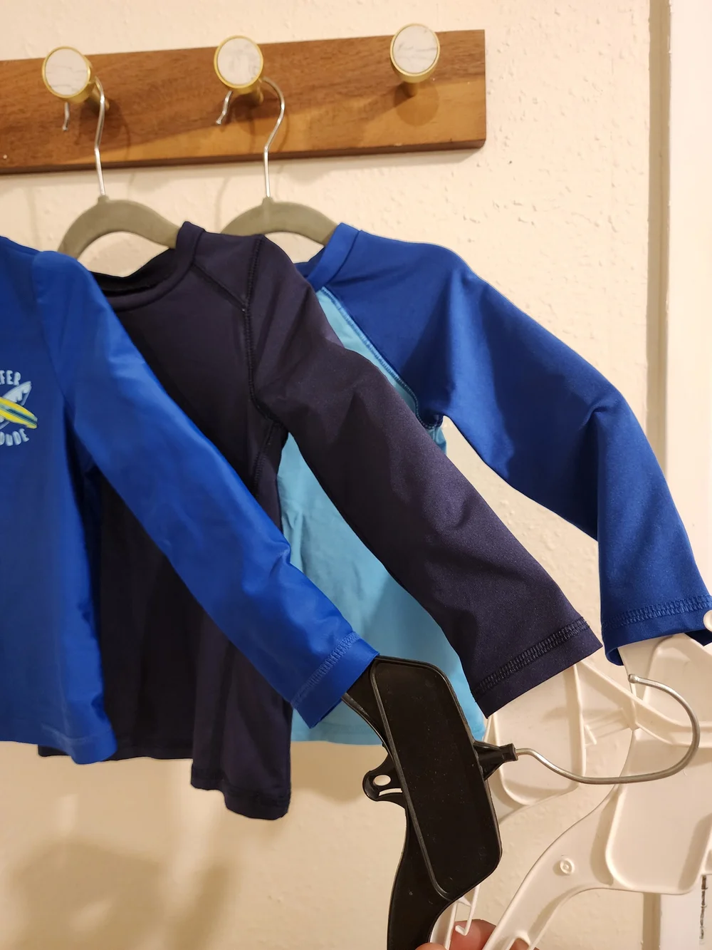 2t Long Sleeve Rashguard Navy, Royal Blue, Light Blue Cat & Jack Carters Lot